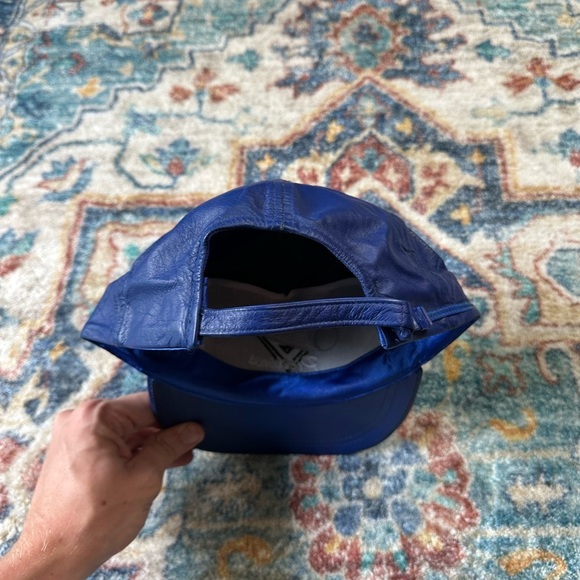 Vintage 80s Banister Pipelines Leather Trucker Hat - Picture 3 of 7